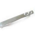 Infinity Tie Clip Wire Wrapped Aluminum Tie Bar..
