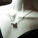 Sideway Spiral Hand Stamped Necklace Customize..