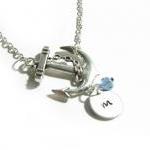 Nautical Anchor Hand Stamped Neckla..