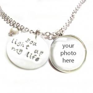 You Light Up My Life Necklace Personalized Hand..