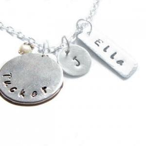 Personalized Hand Stamped Necklace ..
