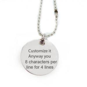 Hand Stamped Customize Necklace Personalized It..