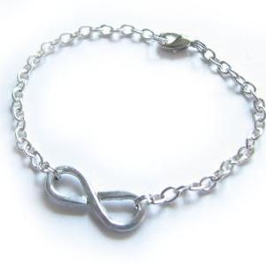 Infinity Anklet Or Wrist Bracelet Wire Wrapped..