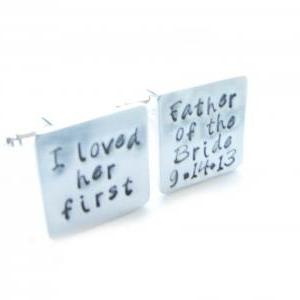 Father Wedding Cufflinks Square Father Of The..