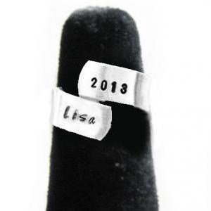 Bypass Hand Stamped Ring Personaliz..