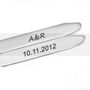 Customize Collar Stays Personalized Hand Stamped..