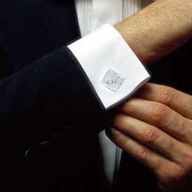 Diamond Shaped Cufflinks Initials Men Hand Stamped..
