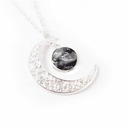 Moon Sonogram Necklace, Customize P..