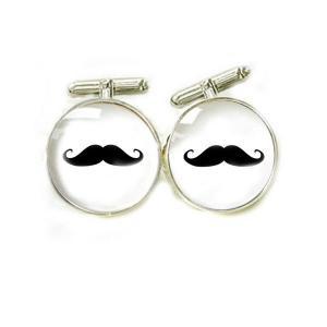 Mustache Men Cufflinks Keepsake Gift For Him Guys..