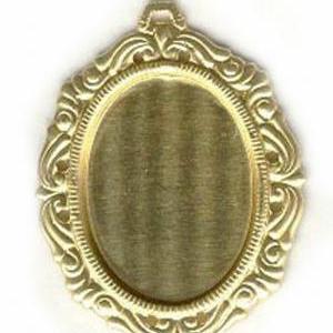 40x30mm Or 25x18mm Brass Pendant Oval Picture..