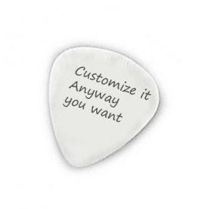 Silver Personalized Guitar Pick Customize It..
