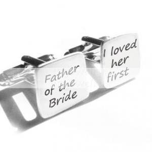 Wedding Father Cufflinks Square Father Of The..