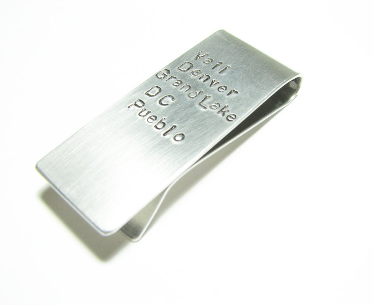 Personalized Money Clip Men Father Engraved Gift Keepsake Customize Accessory Wedding Birthday