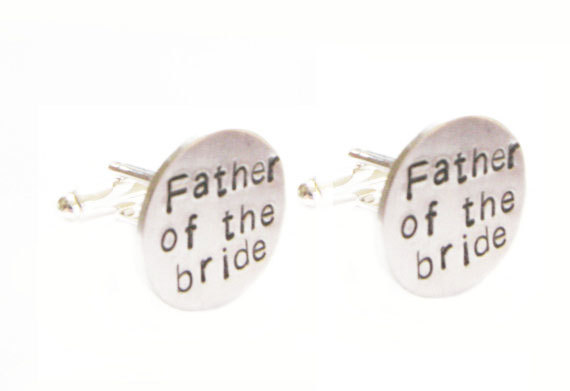 Father Of The Bride Groom Cufflinks Hand Stamped Men Personalized Gift Custom Cuff Links Wedding Birthday Jscjewelry Abellagifts