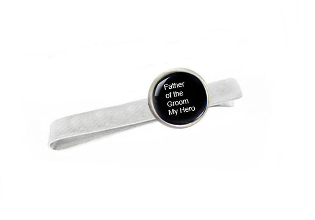 Customize Photo Tie Clip Father Of The Bride Or Groom Personalized Wedding Date Men Dad Gift Or Your Own Photo